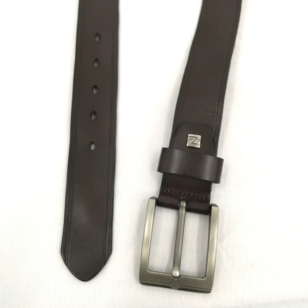 Zanzara 40 Dark Brown Leather Heavy Duty Belt